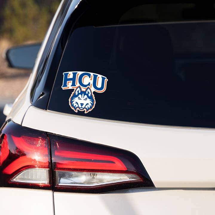 Rico Industries - Wholesale Car Decorative Charm - Unisex - NCAA Houston Christian Huskies Medium Die Cut Decal2