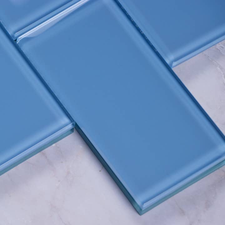 WS Tiles - Vente Carrelages muraux - Carreau de mosaïque en verre de 3" x 6", dosseret pour cuisine et salle de bain - 5 pieds carrés par carton51