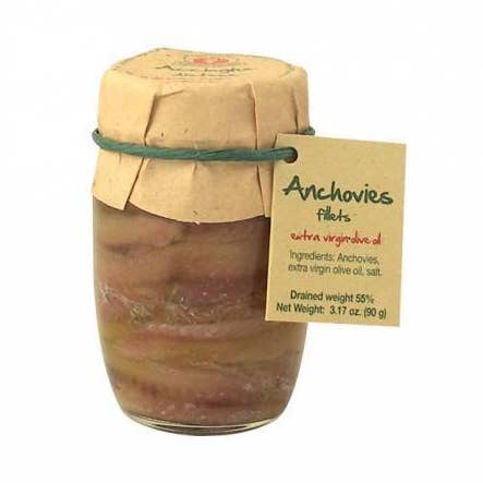 Anchois Rustichella d'Abruzzo Filets d'anchois à l'huile 3,17 oz pour la vente par Wholesome Good