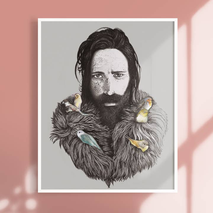 Whole Again, Art Print (A5,A4,A3) Magic Forest Wilderness for wholesale by NKassia