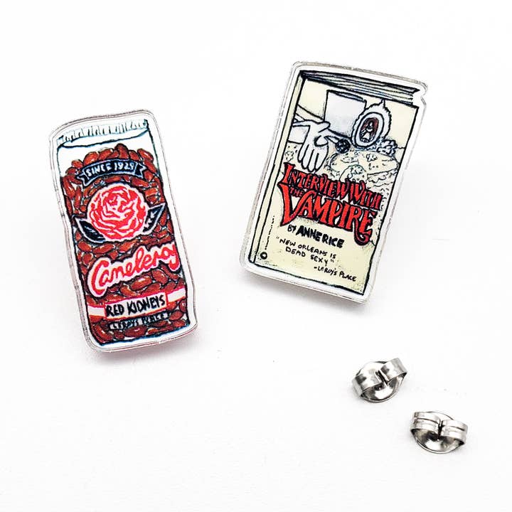 Pendientes Anne Rice de Frijoles Rojos - Nueva Orleans para venta al por mayor de Leroy's Place
