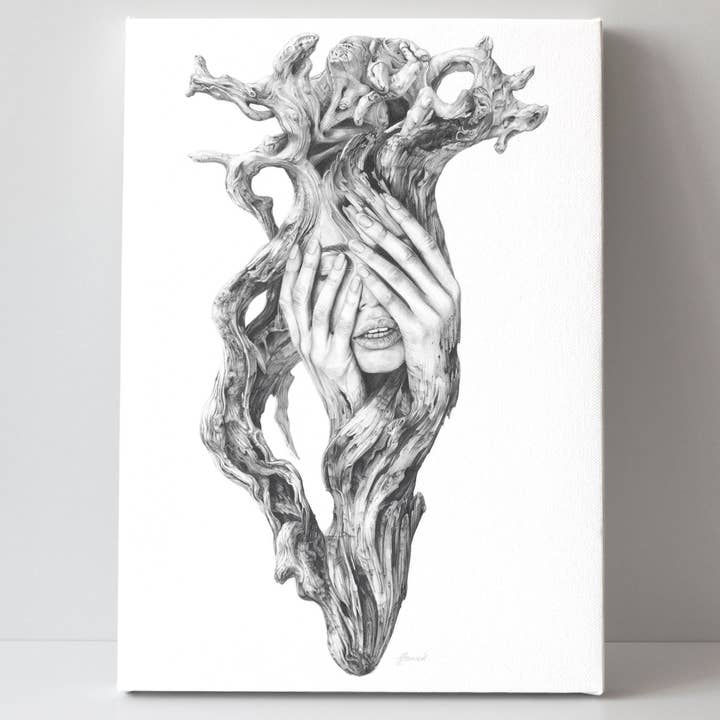 'Driftwood Souls 3' canvas print for wholesale by Fiona Francois Art