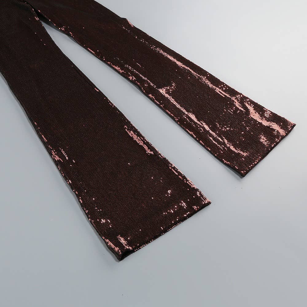 Productseeker - Vendita all'ingrosso Tuta intera - Donna - JP018 Tuta con paillettes dorate, scollo all'americana e vita plissettata14