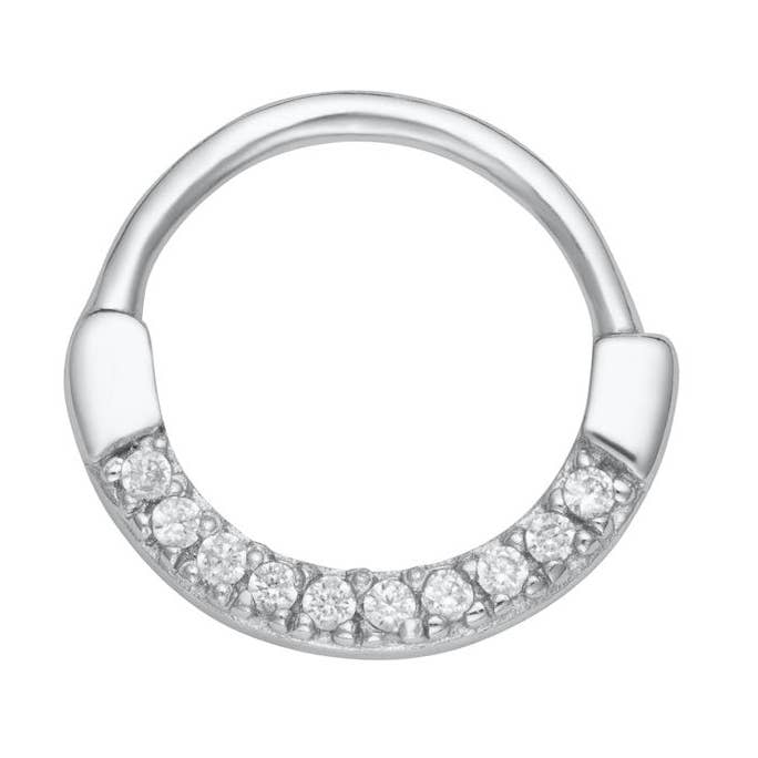 Gnistrande Daith Enkel Hoop-Örhänge för wholesale av Scream Pretty - Recycled Sterling Silver Jewellery