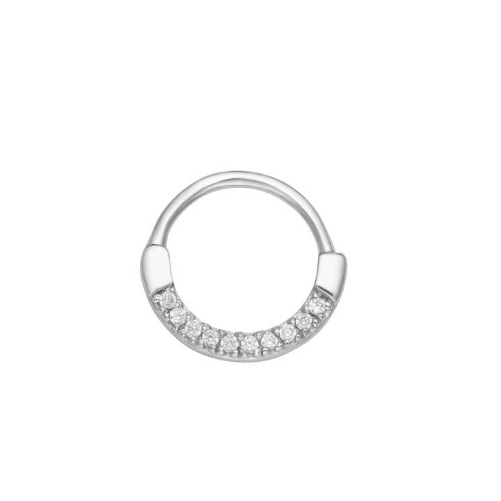 Boucle d'oreille anneau unique Daith étincelante pour la vente par Scream Pretty - Sustainable Jewellery