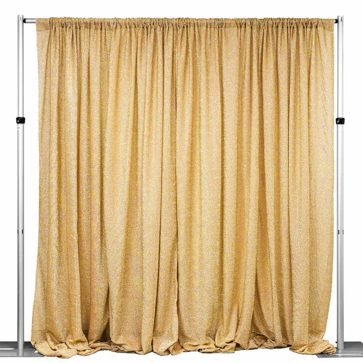 Metallic Spandex Backdrop 20ft x 10ft - Gold for wholesale on Faire