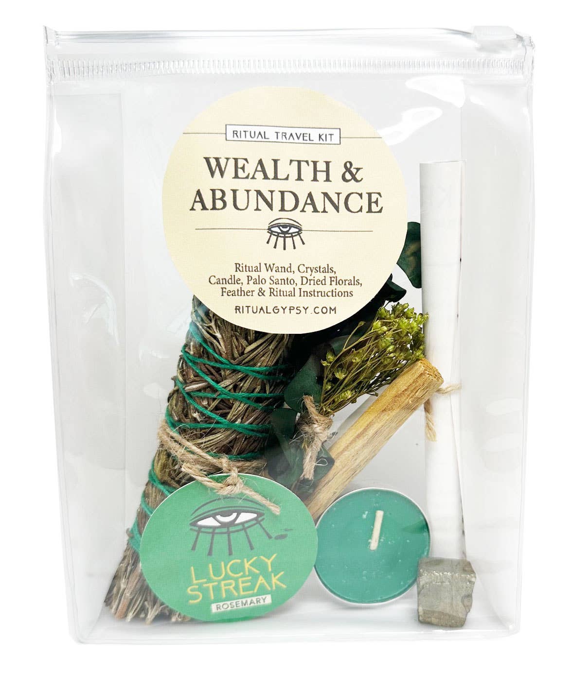RITUAL GYPSY SAGE WANDS - Wholesale Smudge Stick - 'LUCKY STREAK' - Wealth & Abundance RITUAL KIT