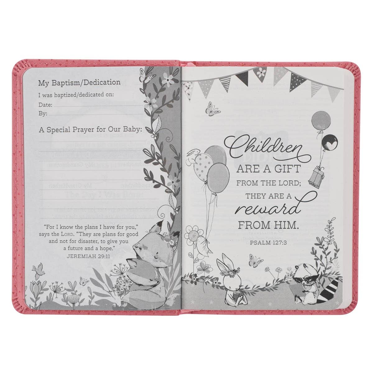 Christian Art Gifts - Wholesale Religion - Bible NLT Infant New Testament Faux leather, Pink4