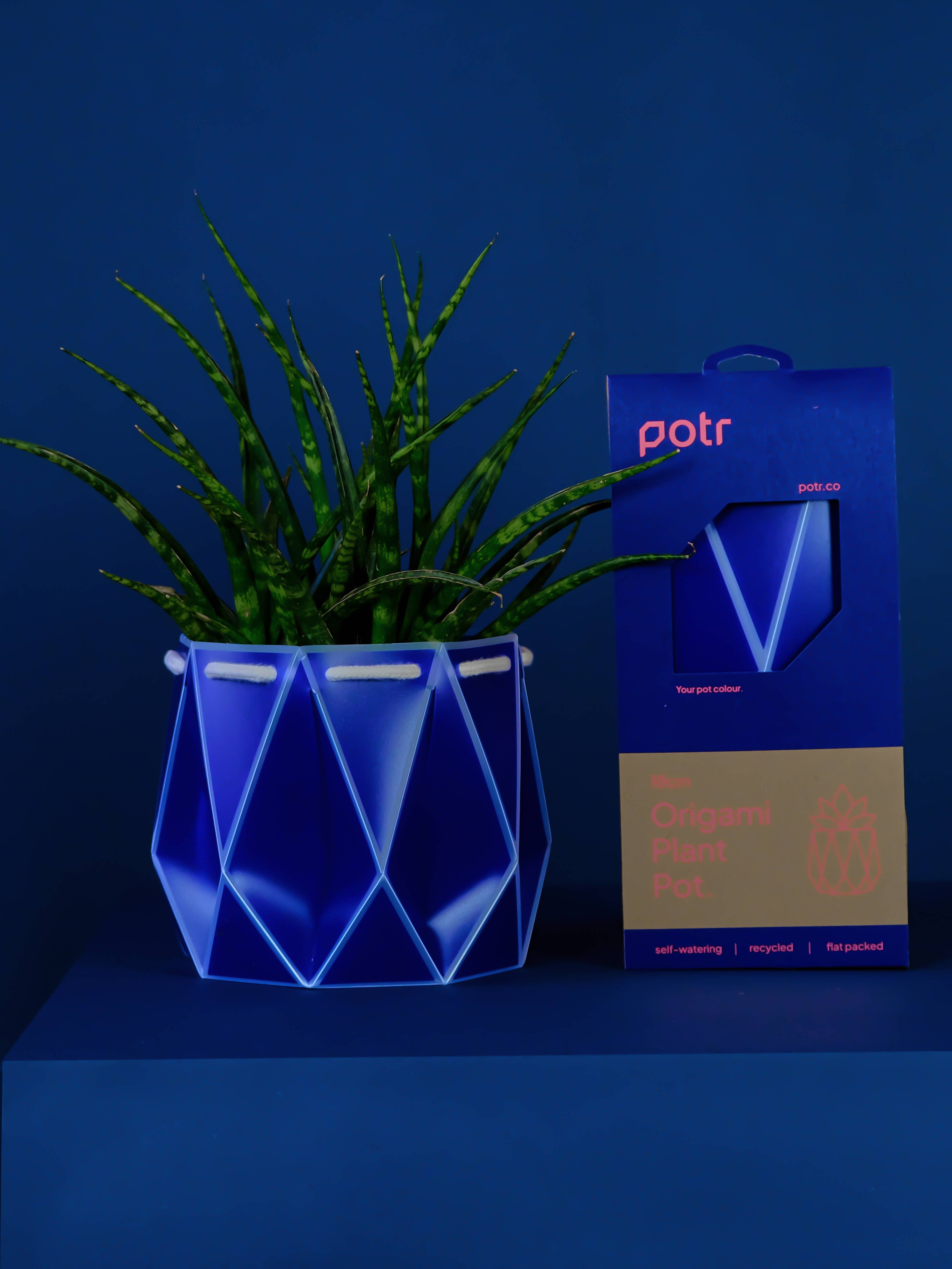 POTR – wholesale Plant pot – 18cm Self-watering POTR | Navy Blue6