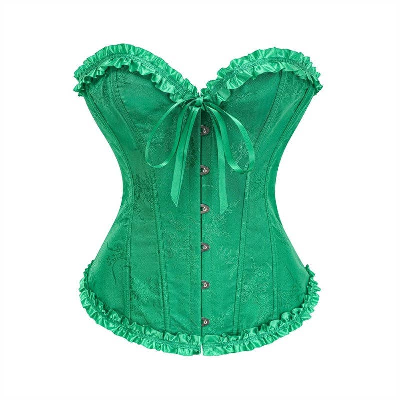 FurDecoration - Wholesale Corset - Women's - Solid Color Lace Corset Waist Trainer1