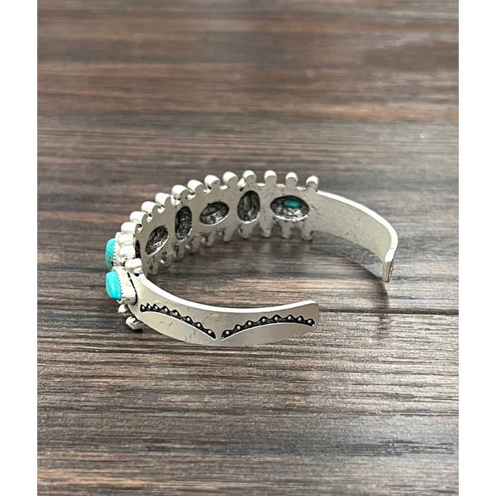 ISAC Trading Inc - Wholesale Cuff Bracelet - 710857, Turquoise Cuff Bracelet