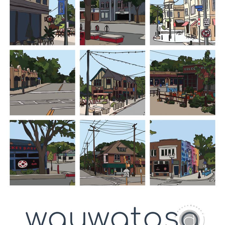 abigail hausman design & illustration - Wholesale Art Print - Wauwatosa 11x14 Prints (Variety of Designs)1