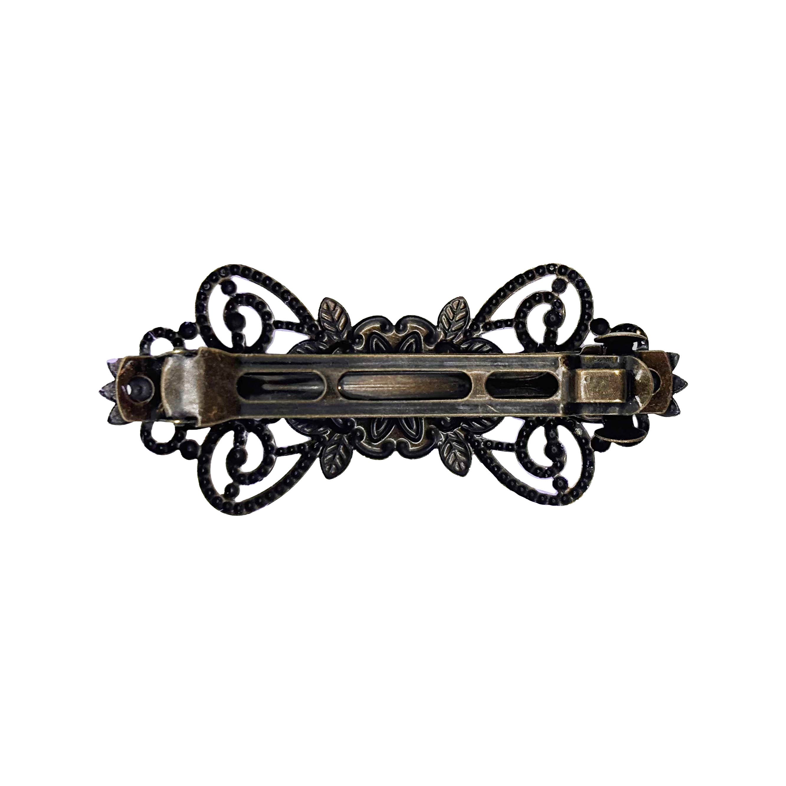 Gleeful Peacock - Wholesale Barrette - Women's - Beginnings Barrette - Hand-Painted Vintage Western5