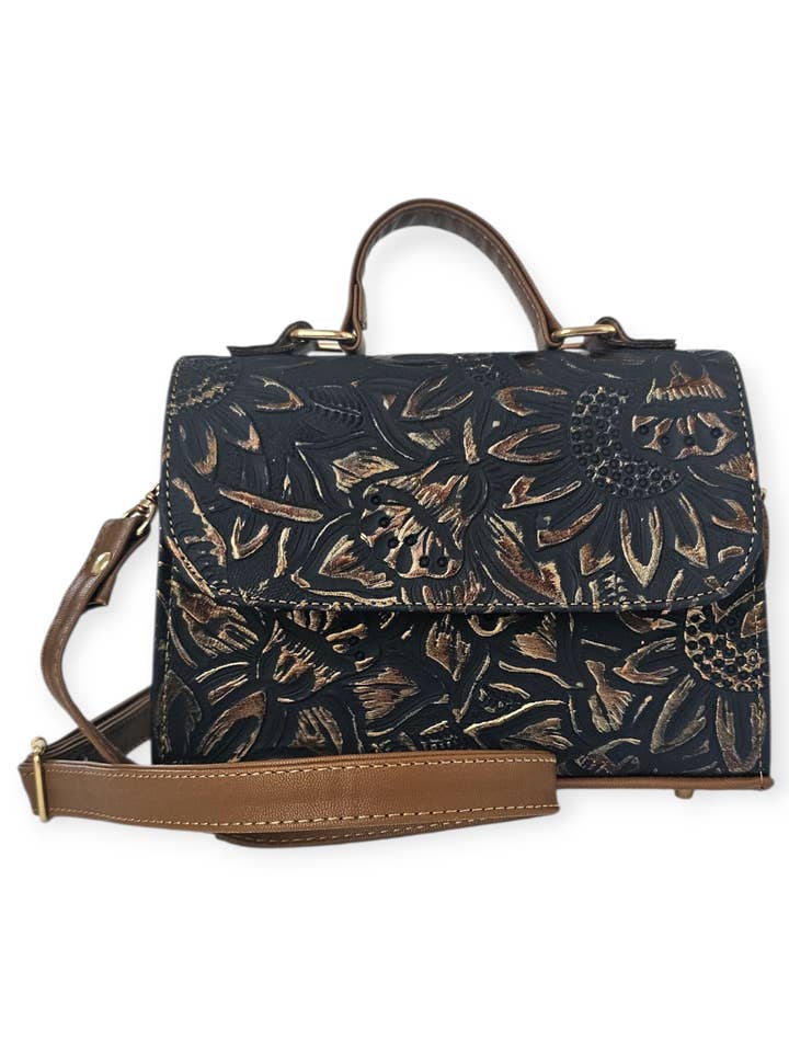 Le Sac Bandoulière Artisanal - Bleu pour la vente par MAVIS BY HERRERA