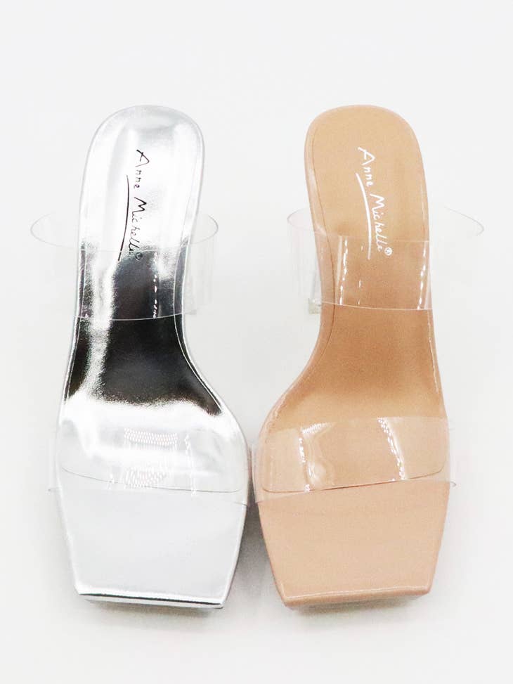Anne michelle store clear shoes