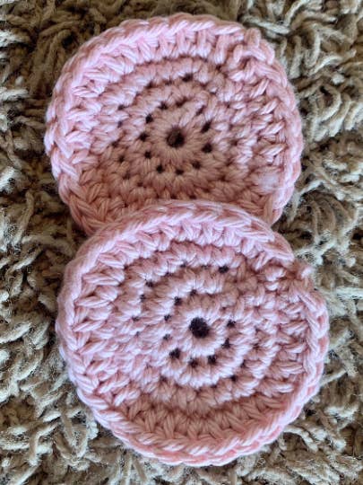 Car Cupholder Coasters in Light Pink, Set of 2 for wholesale by GladeRunDesigns