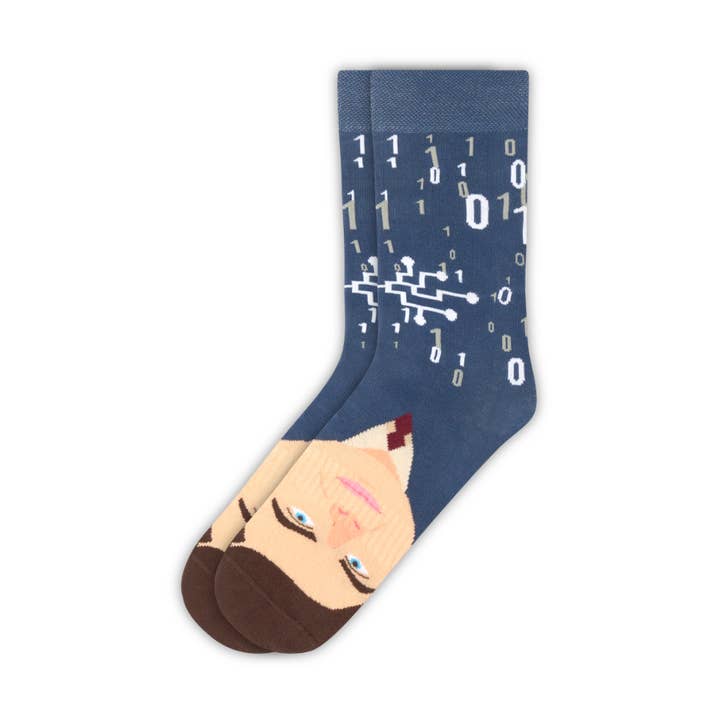 Multi Alan Turing Sock for wholesale on Faire0