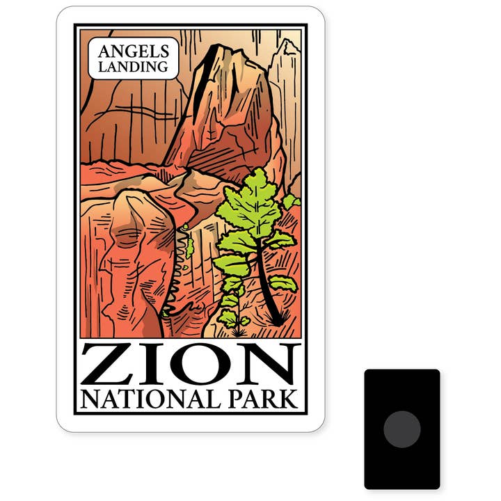 Morris Magnets - Wholesale Magnet - Magnet - Zion Angels Landing Badge Variants1