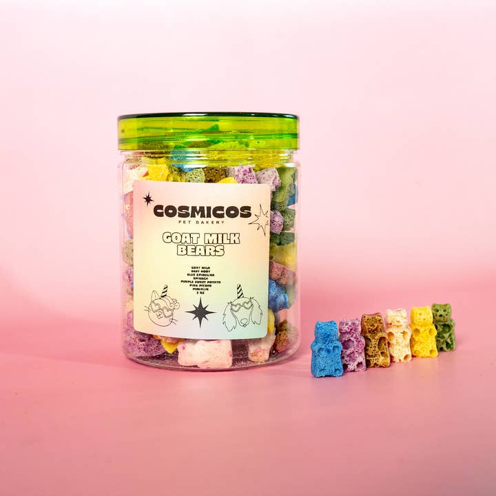 Cosmicos Pet Bakery - Wholesale Pet Treats - Dog - Goat Milk Bears | Treats for Dogs and Cats