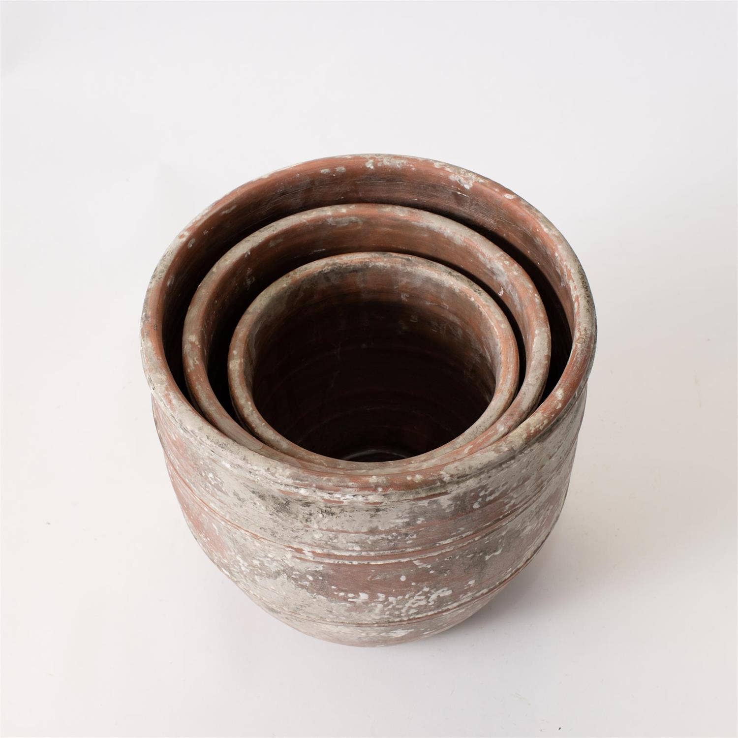 Audrey's Home & Gift – wholesale Plant pot – Planter - Weathered Terra Cotta Finish (Set Of 03)2