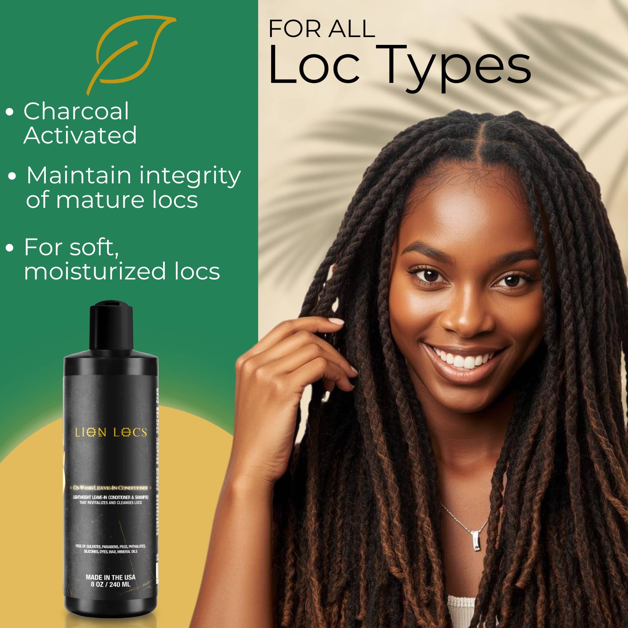 Lion Locs LLC - Wholesale Hair Leave-In Conditioner - Lion Locs Co-Wash Shampoo / Leave-In Conditioner - VEGAN2