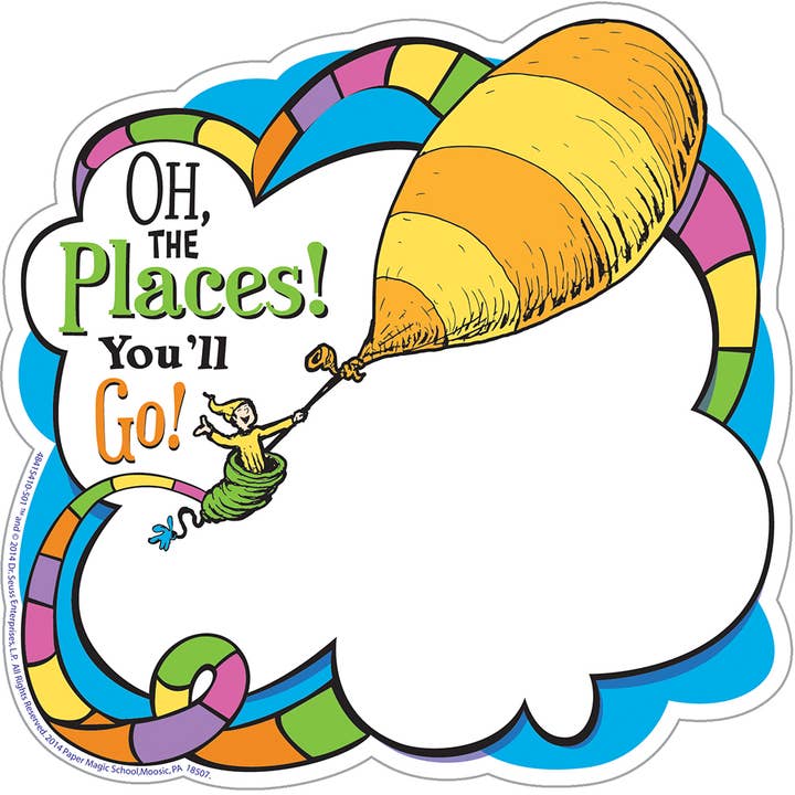 Eureka School Products - Wholesale Cutouts - Dr. Seussâ„¢ Oh the Places Cut-Outs