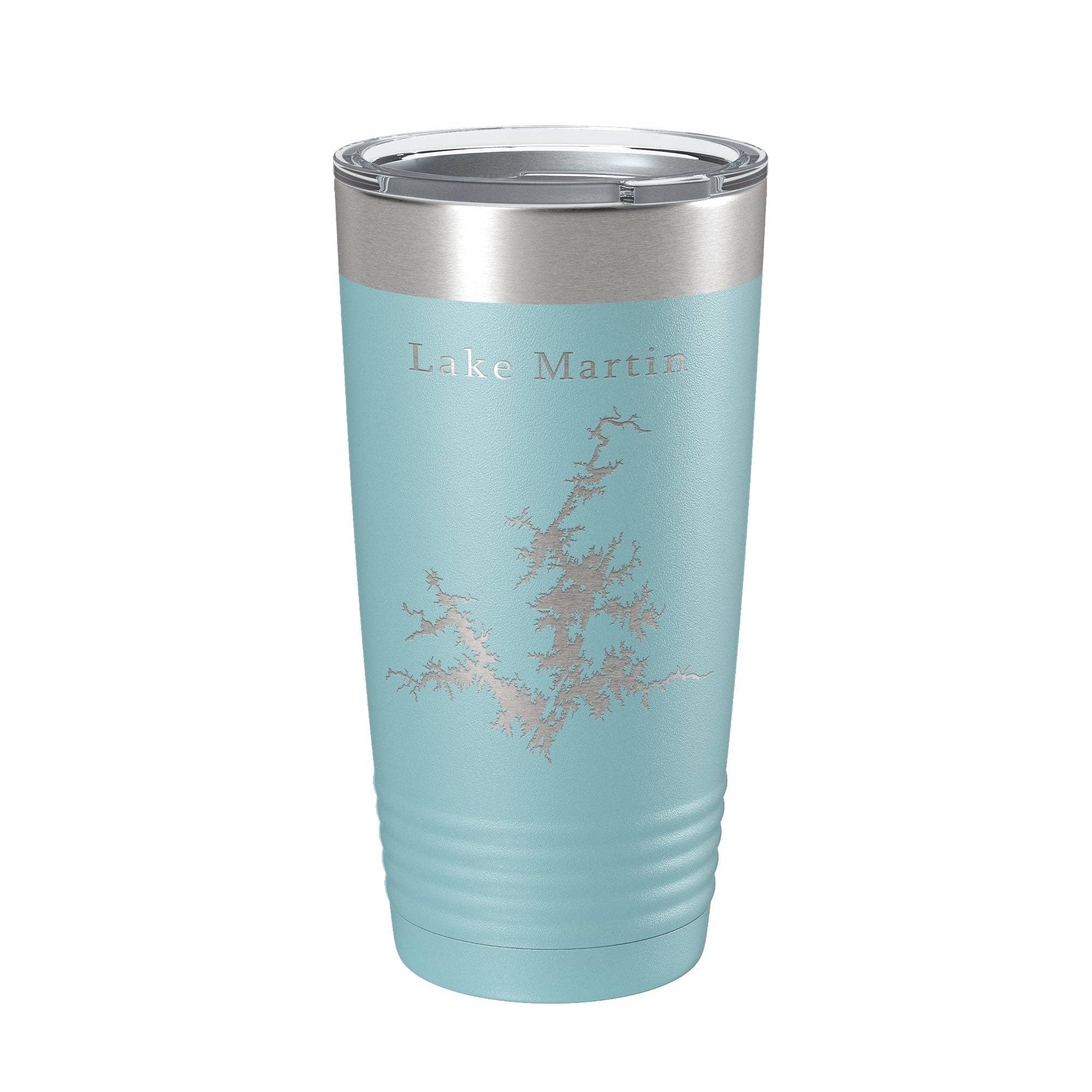 CarveBright – Engroshandel Thermokop – Lake Martin Map Tumbler Rejsekrus Isoleret Lasergraveret Kaffekop Alabama 20 oz13