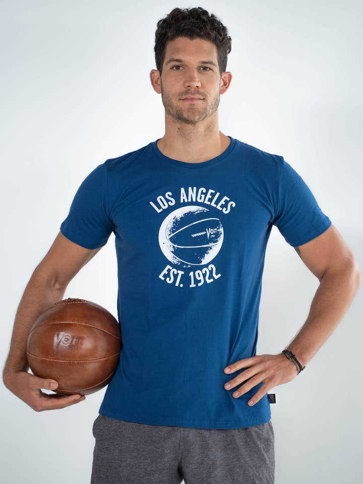 Voit - Wholesale Screen Printed T-Shirt - Men's - Voit, 1922 Legacy Collection, 100% Cotton Vintage Basketball Print T-Shirt (Wholesale)5