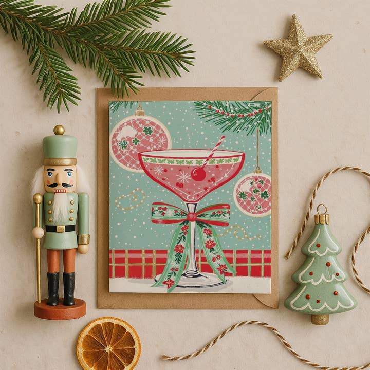 OLF - Wholesale Christmas Card - Festive Cocktail Card1
