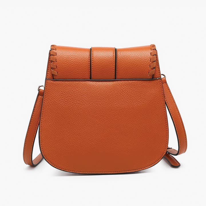 Jen & Co. - Wholesale Crossbody Bag - Women's - M2618 Sandra Buckle Flapover Crossbody