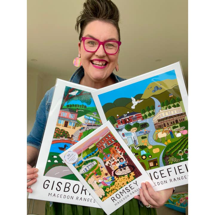 Elise Gow Designs - Wholesale Art print - Lancefield - Macedon Ranges Art Series - Wall Art Print2