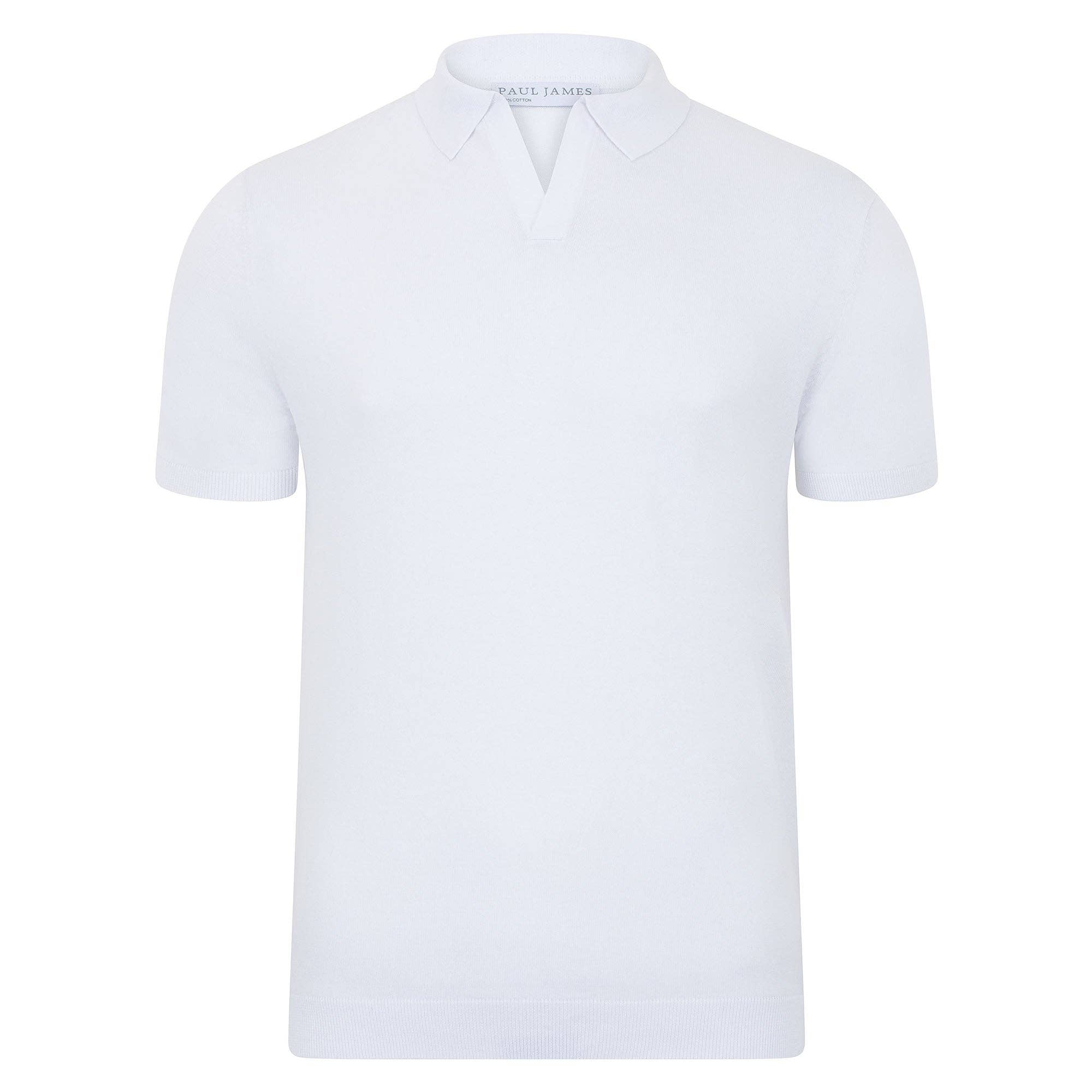 Paul James Knitwear - Wholesale Polo - Heren - Heren Ultra Fijne Katoenen Poloshirt Zonder Knopen16