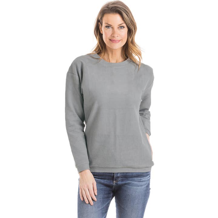 Sudadera con cordón BLANK gris claro para venta al por mayor de Katydid