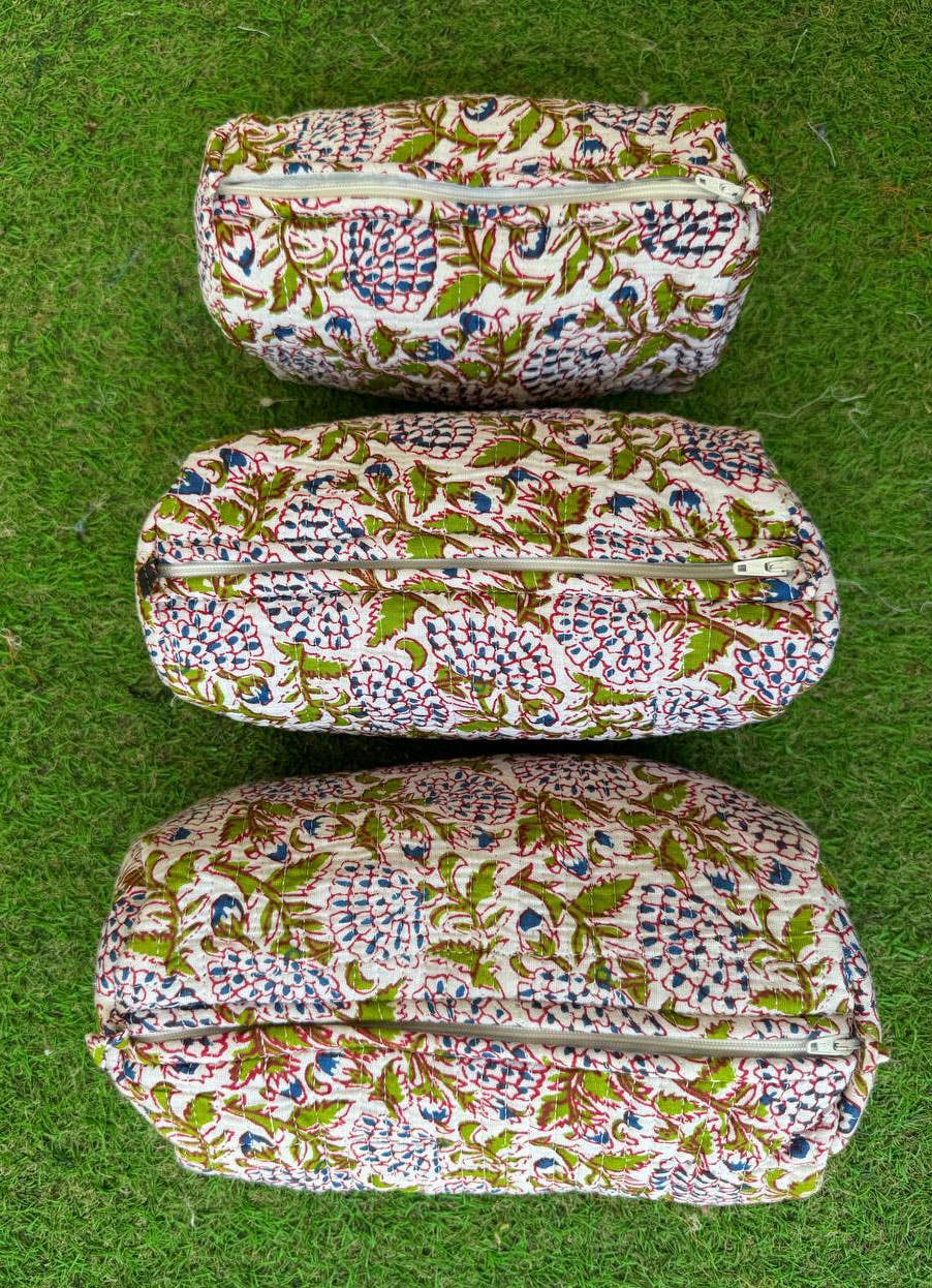 Bhawana Handicrafts - Wholesale Make-up/cosmetic bag - Toiletry Bag Cotton Bag Cosmetic Bag Block Print Makeup Bags