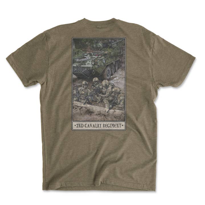 2. Kavaleriregiment T-shirt for engroshandel hos Platoon Daddy LLC