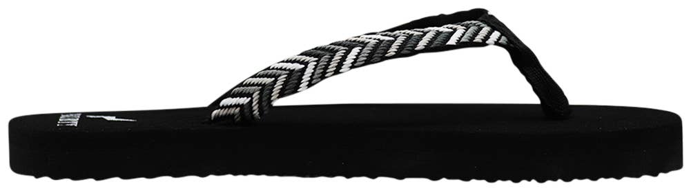 Eastern Off Price - Wholesale Flip Flops - Women's - NORTY Women Footbed Flip Flop Sandal 41710 Bk/Gy Herringbone2