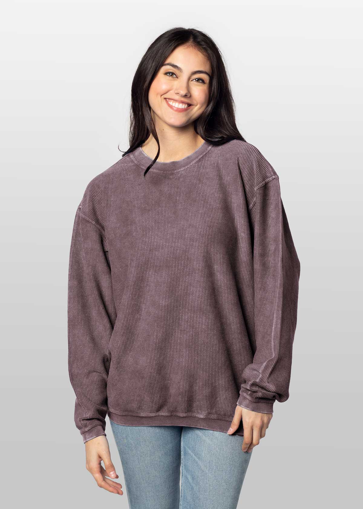 chicka-d - Wholesale Sweatshirt - Women's - The Original Corded Crew, all colors8
