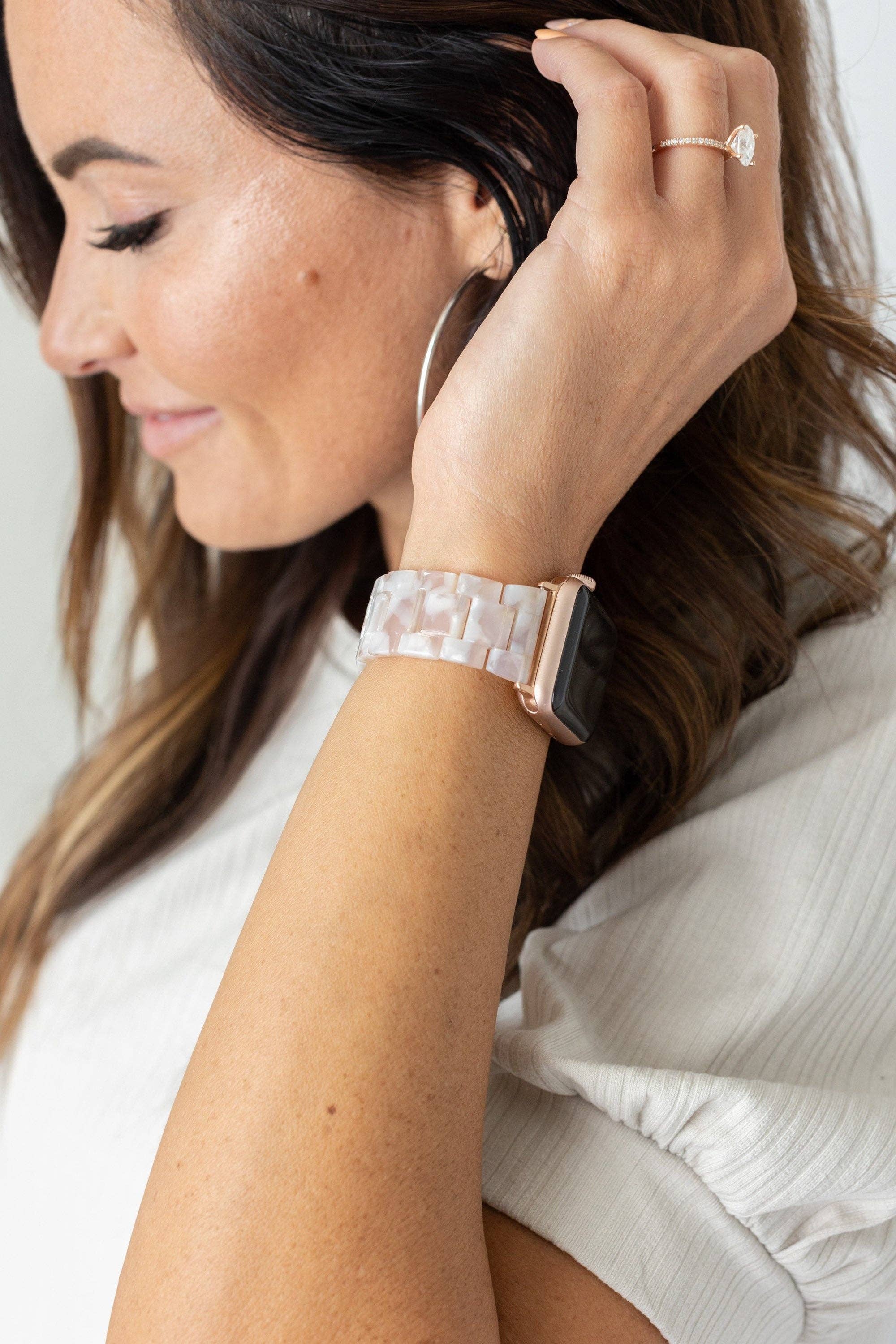 StrawberryAvocados - Wholesale Watch Band/Strap - Women's - Amy Acrylic Nude Apple Watch Band8