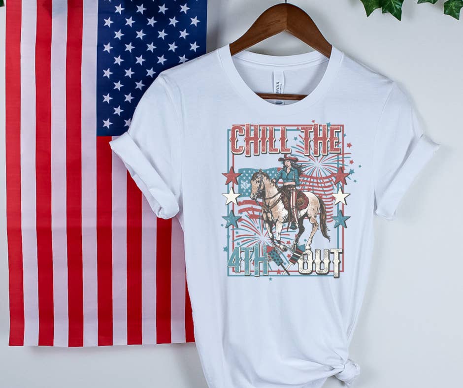 Serendipity Tees - Wholesale Screen Printed T-Shirt - Women's - America, summer graphic Tee, 4th of July, comfort colors