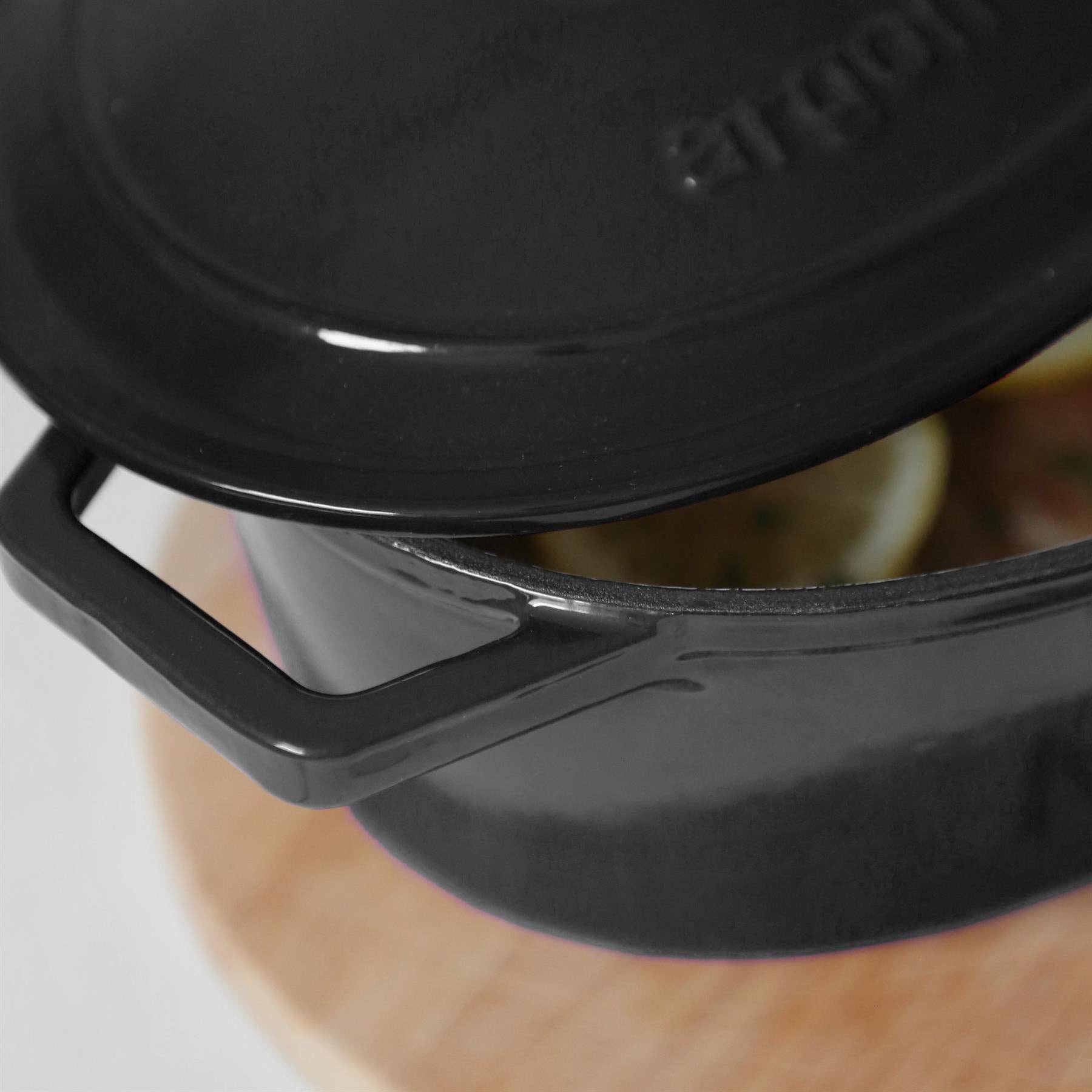 Rinkit Ltd - Vente Marmites - Plat à cassoulet ovale en fonte 4,68 L Ombre35