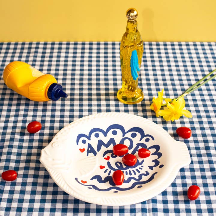 Pied De Poule - Wholesale Decorative Plate/Dish/Bowl - Dish Pack - Fish x 61