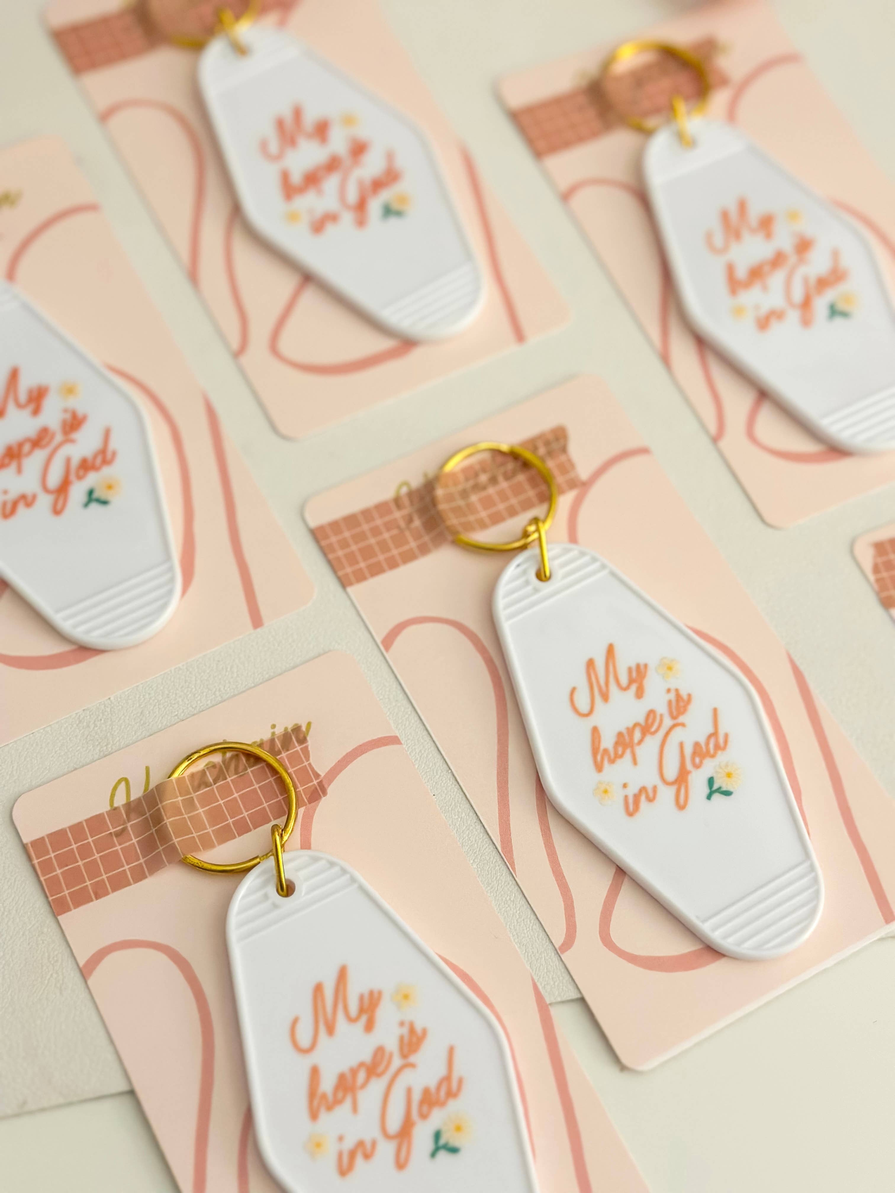 Grow in Grace – wholesale Keychain – Women's – My hope is in God acrylic motel keychain2