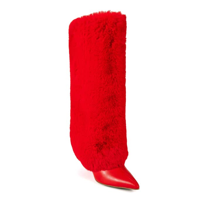 Red Women's Mariah Faux Fur Women's Boot for wholesale on Faire4