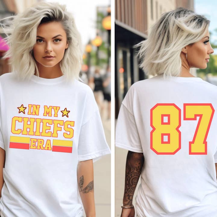 SONDO DESIGN LTD – wholesale T-shirt (graphic) – women's – In My Chiefs Era Shirt, Football Chiefs Jersey Fan Shirt