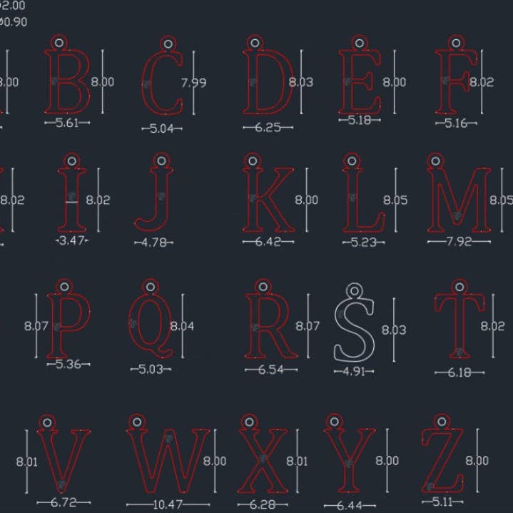 Twistedpendant - Wholesale Pendant/Charm Necklace - Mini Silver Initial Necklace4