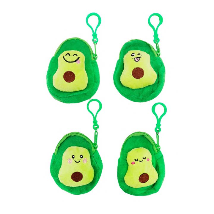 Cap Zone - Wholesale Coin Purse - Women's - Avocado Plush Doll Zippered Coin Bag