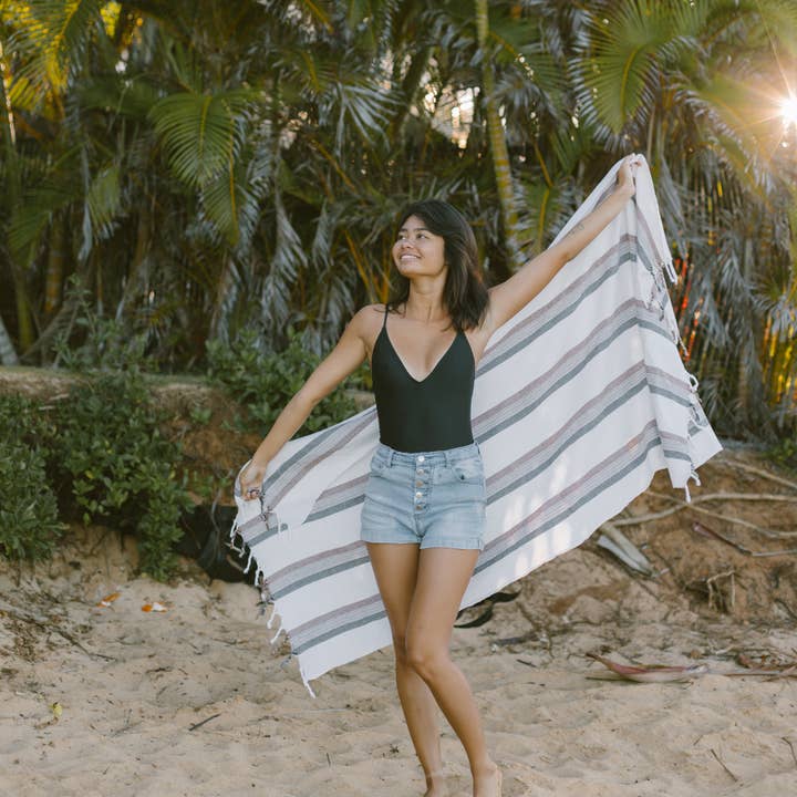 HOME & LOFT – Toalha de banho por atacado – Toalha Nomad Creme Castanho3