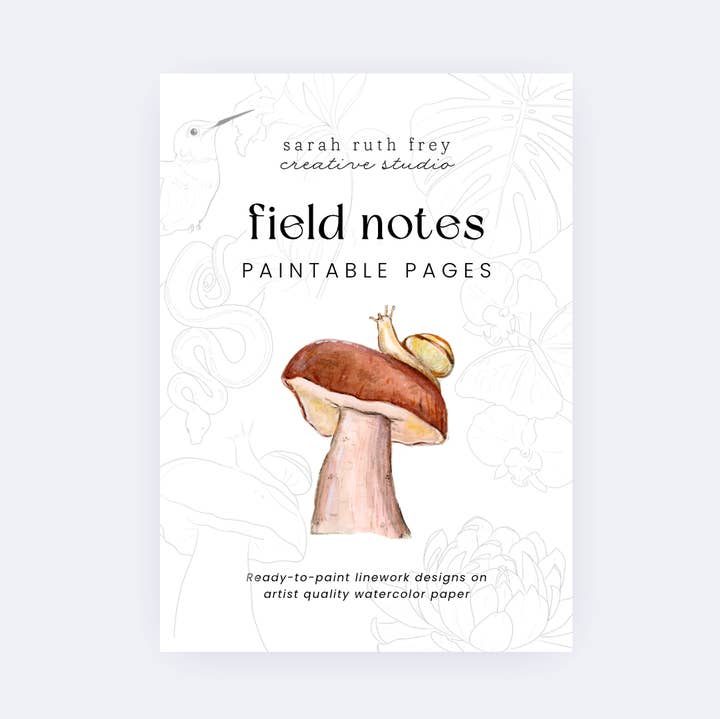 Sarah Ruth Frey - Wholesale Sketchbook/Sketchpad - Field Notes Paintable Pages | Watercoloring Set0
