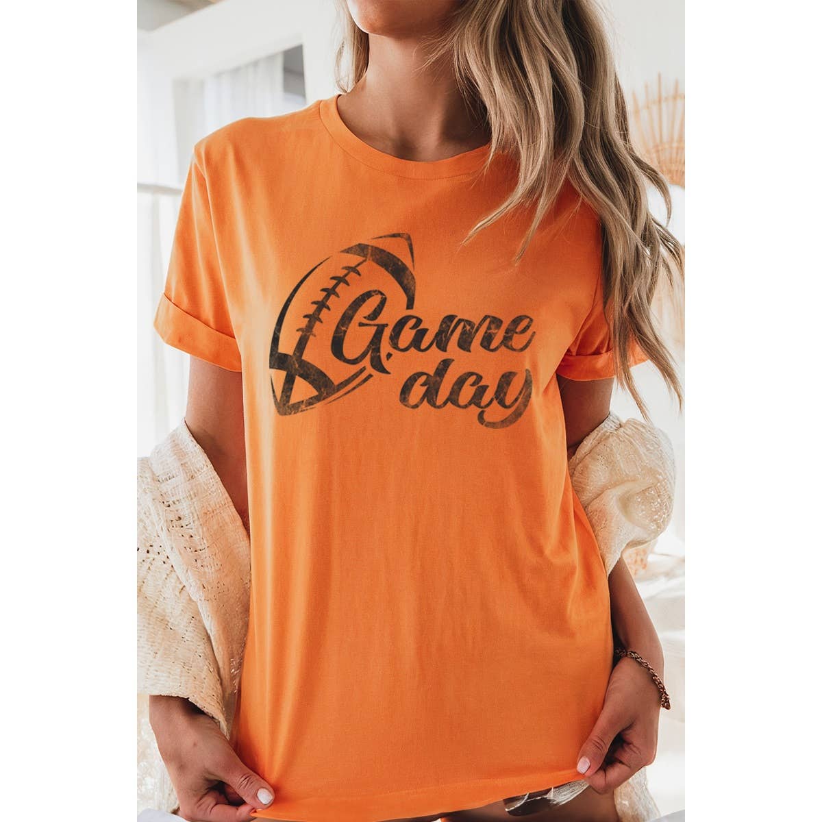 STARCHIS - Wholesale T-Shirt (Graphic) - Women's - TS-P5264 GAME DAY FOOTBALL GRAPHIC WOMEN'S T-SHIRT0