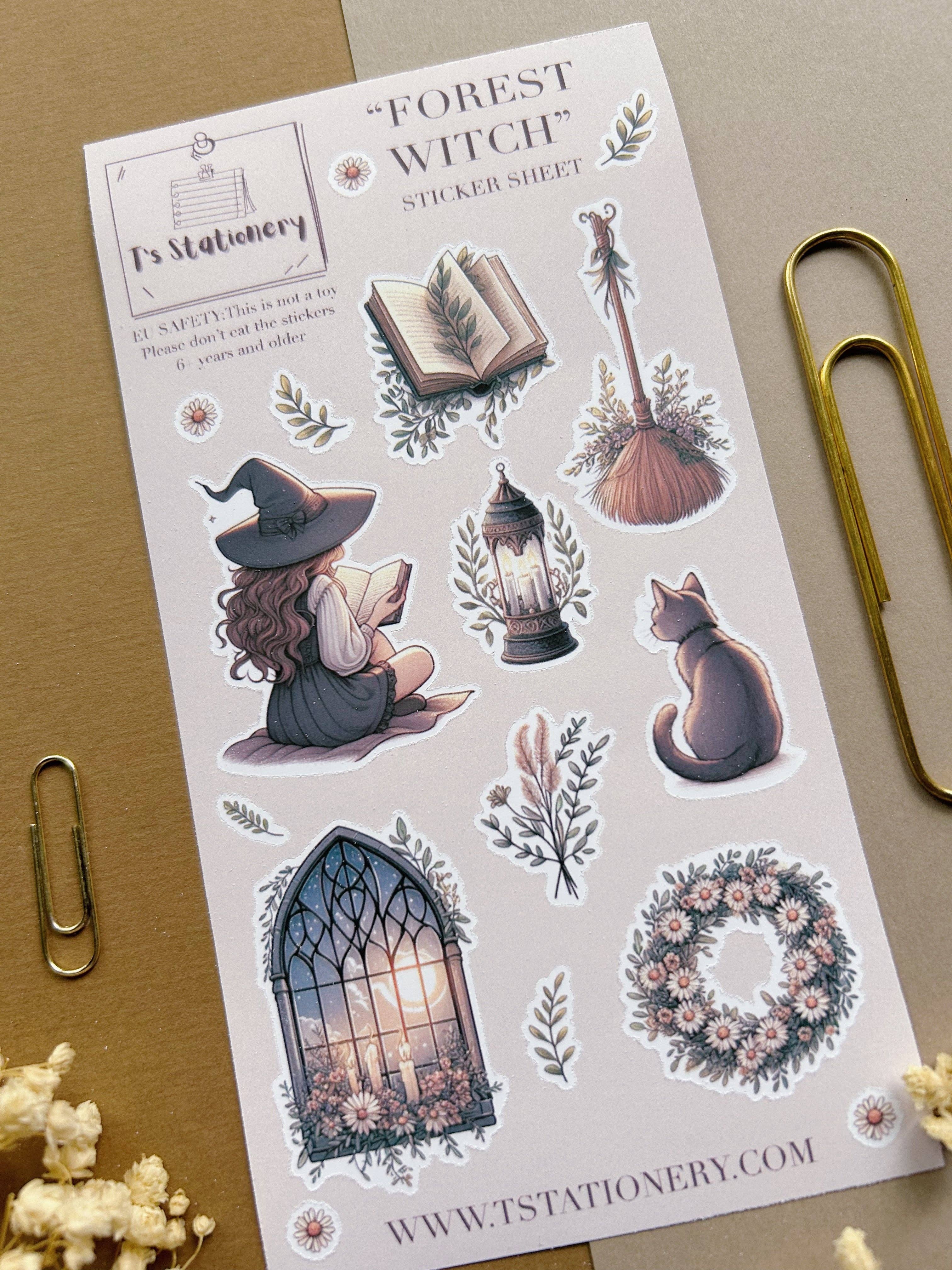 T's Stationery - Wholesale Sticker - "Forest Witch"  Sticker Sheet2
